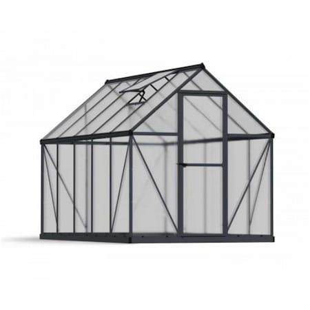Palram-Canopia 6 x 10 ft. Mythos Greenhouse, Gray HG5010Y